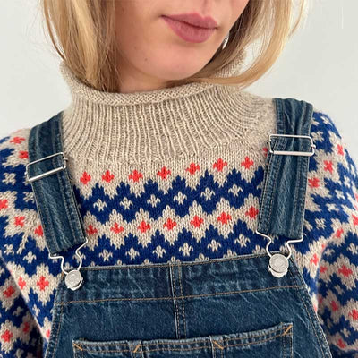 Strikkekit Inge Sweater fra Le knit i Peer Gynt