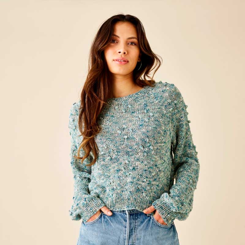 Iris bluse med bobler SE5 fra Permin