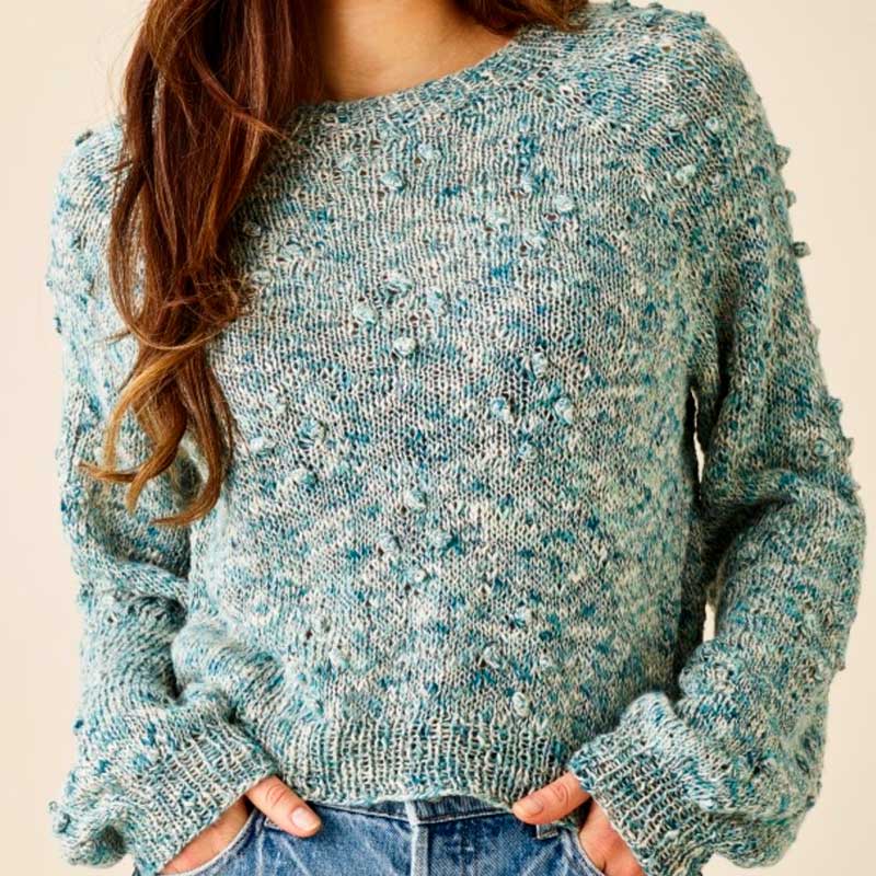 Iris bluse med bobler SE5 fra Permin