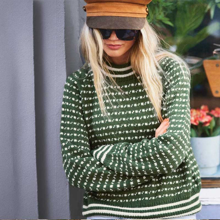 Strikkekit Islandsk Sweater Dame 72_7 i Sisu garn