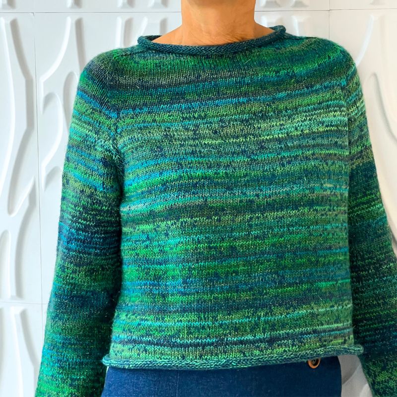 Strikkekit Ivy Blouse fra PetiteKnit i Sunday og Mille Colori