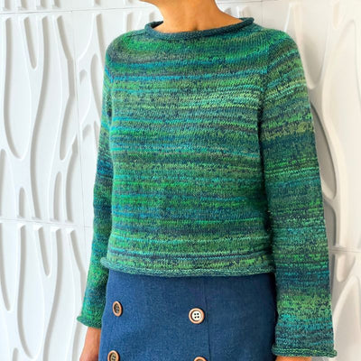 Strikkekit Ivy Blouse fra PetiteKnit i Sunday og Mille Colori