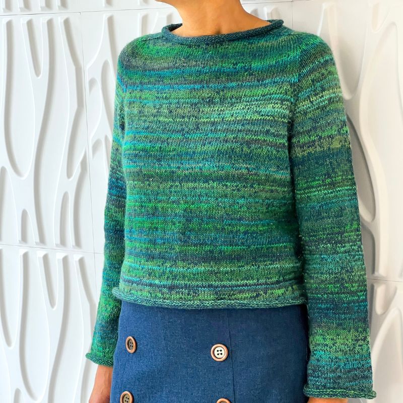 Strikkekit Ivy Blouse fra PetiteKnit i Sunday og Mille Colori