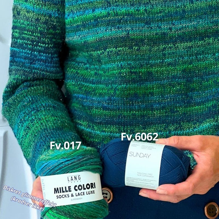 Strikkekit Ivy Blouse fra PetiteKnit i Sunday og Mille Colori
