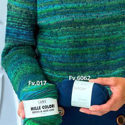 Strikkekit Ivy Blouse fra PetiteKnit i Sunday og Mille Colori