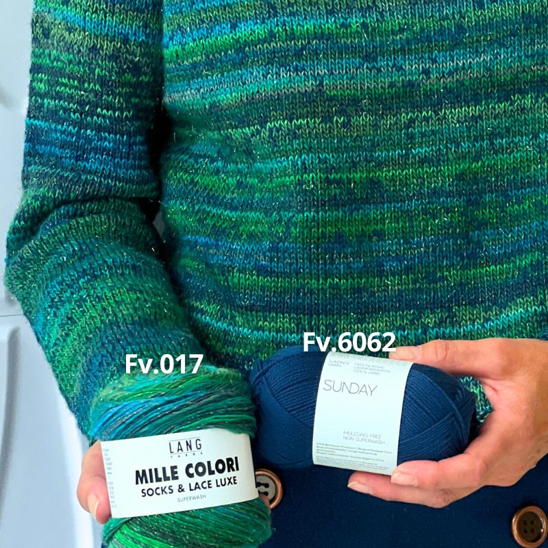 Strikkekit Ivy Blouse fra PetiteKnit i Sunday og Mille Colori