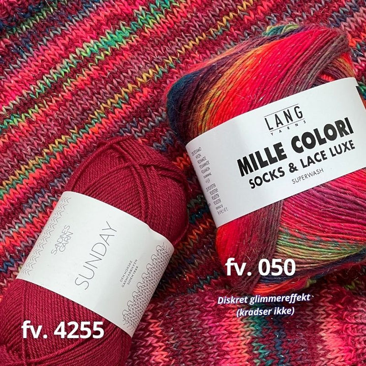 Strikkekit Ivy Blouse fra PetiteKnit i Sunday og Mille Colori
