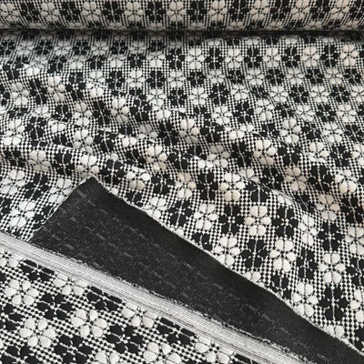 Jacquard med blomster - KreStoffer