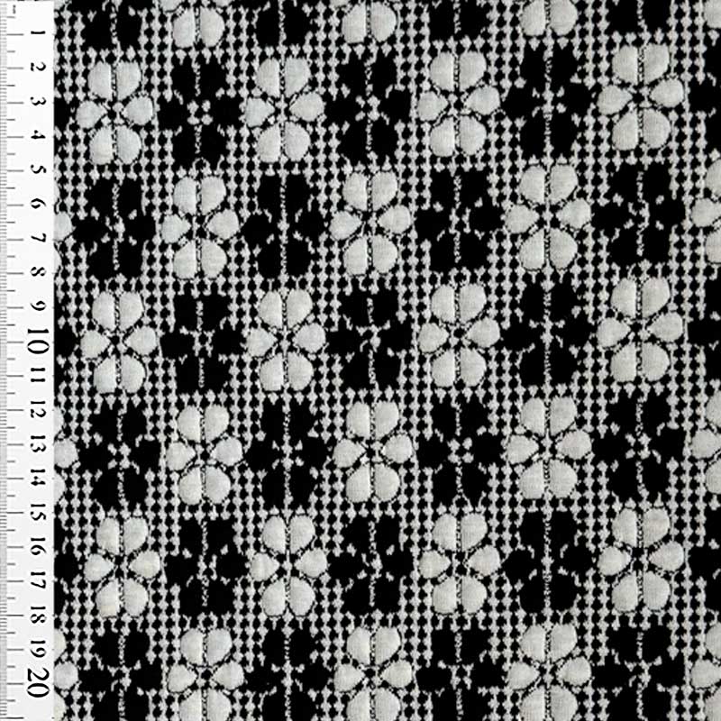 Jacquard med blomster - KreStoffer