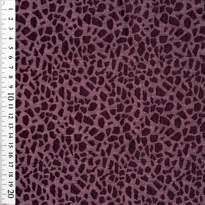 Jacquard med leopard prikker, lilla - KreStoffer