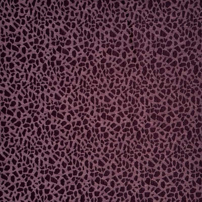 Jacquard med leopard prikker, lilla - KreStoffer