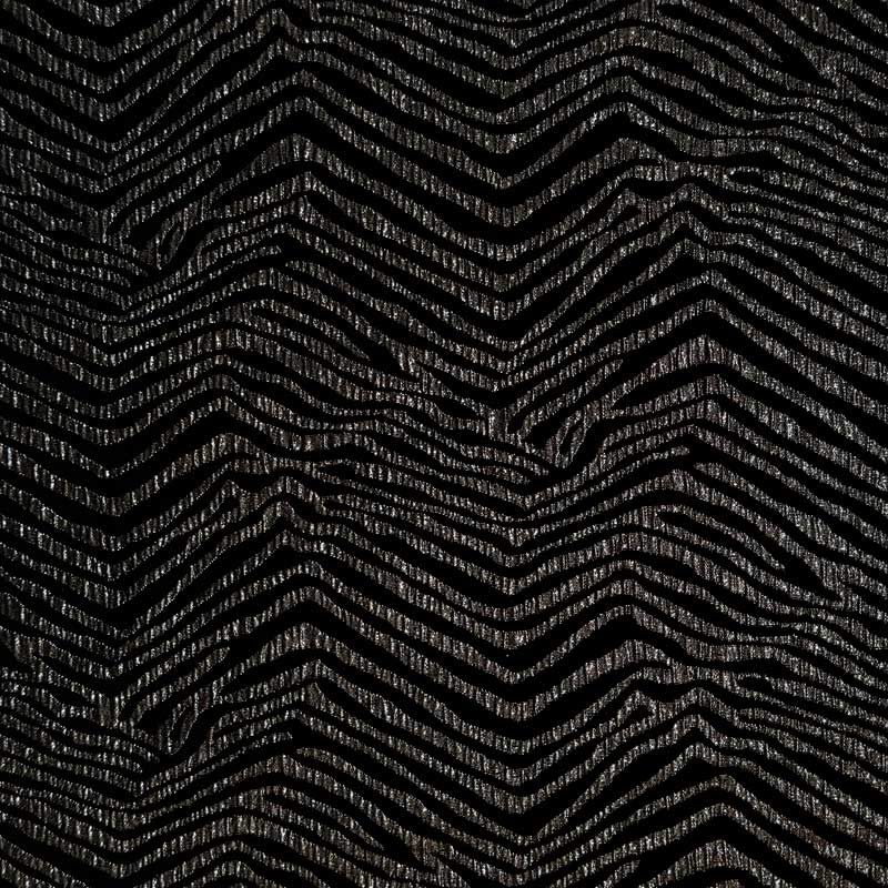 Jacquard med lurex zebra striber - KreStoffer