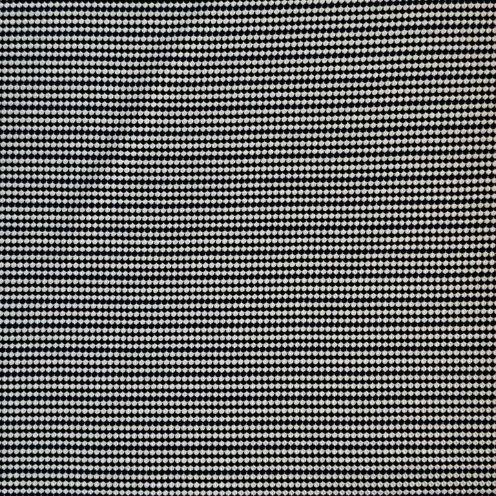 Jacquard strik med buede striber hvid/sort/marine
