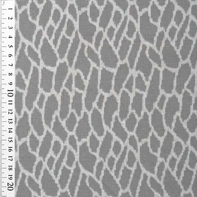 Jacquard strik med dyreprint, grå - KreStoffer