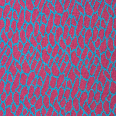 Jacquard strik med dyreprint, pink - KreStoffer
