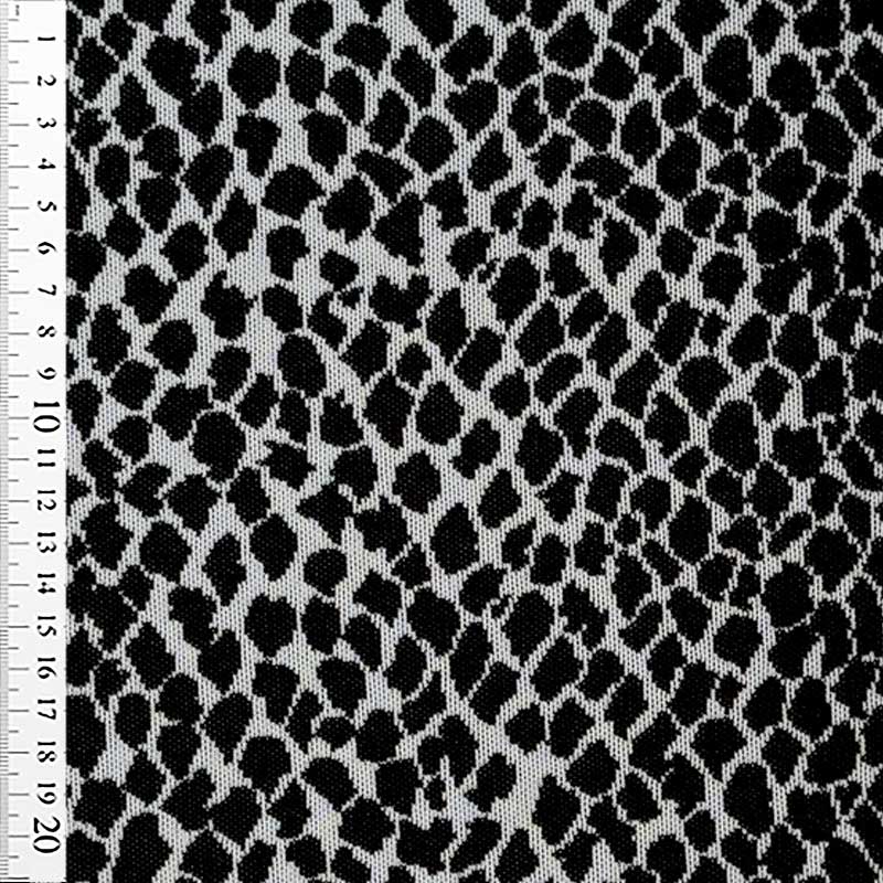 Jacquard strik med dyreprint sort