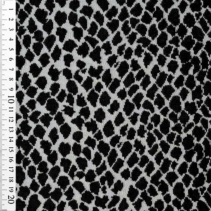 Jacquard strik med dyreprint sort