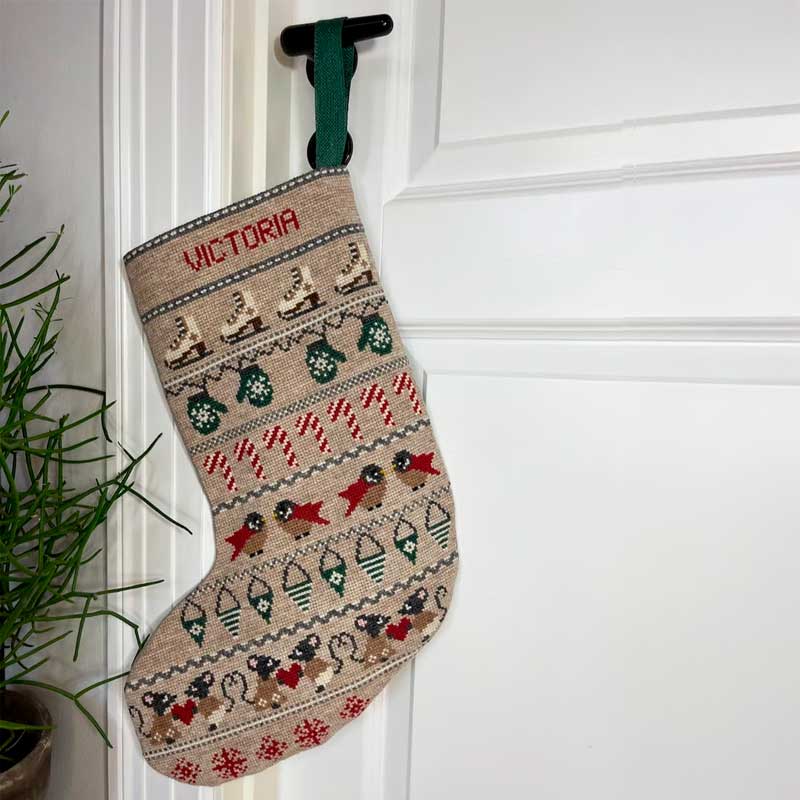 Broderikit Julesok Christmas Magic fra Pomp Stitch