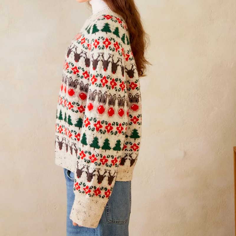 Strikkekit 24-04 Julesweater fra Sandnes Garn i Tynd Peer Gynt