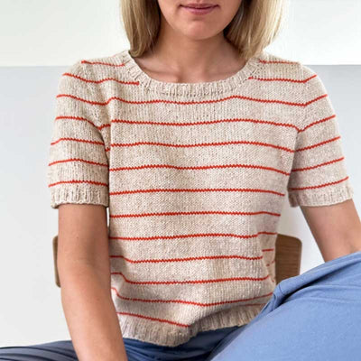 Julienne Tee fra Le Knit (Opskrift i fysisk papirudgave) - KreStoffer