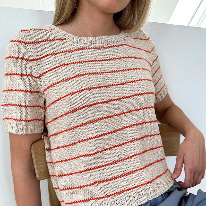 Julienne Tee fra Le Knit (Opskrift i fysisk papirudgave) - KreStoffer