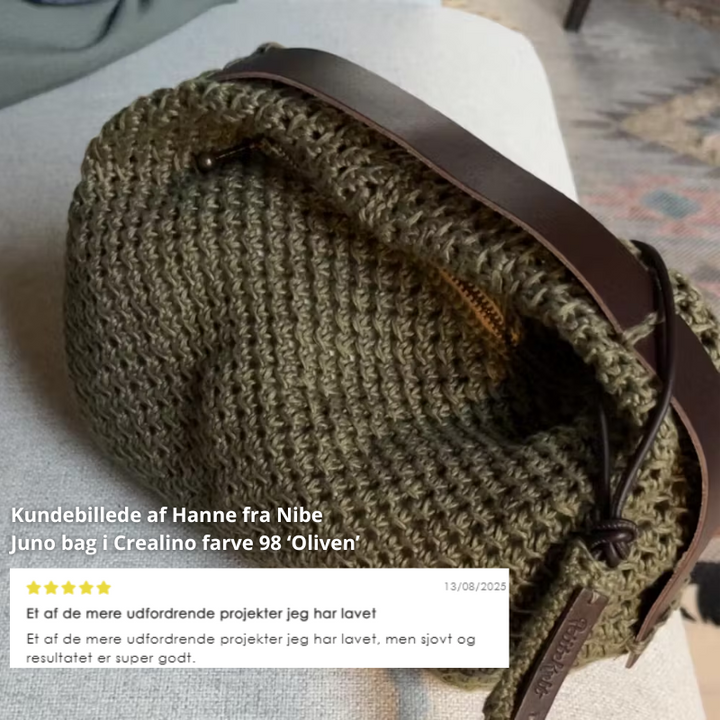 Strikkekit Juno Bag fra PetiteKnit i Crealino garn