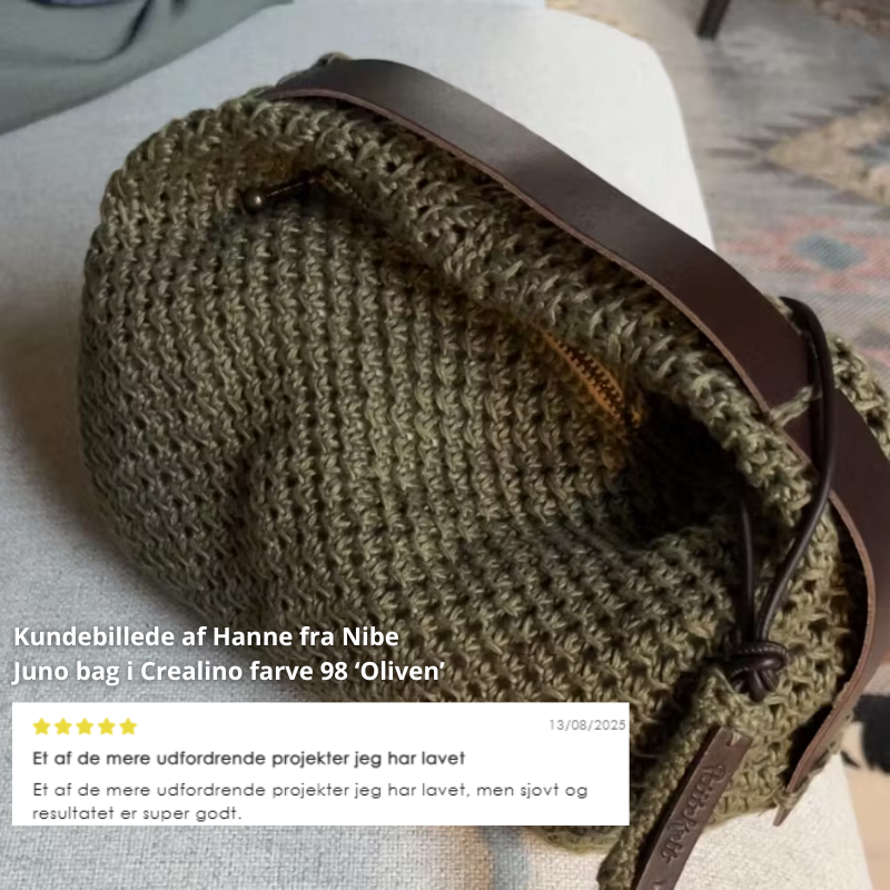 Strikkekit Juno Bag fra PetiteKnit i Crealino garn