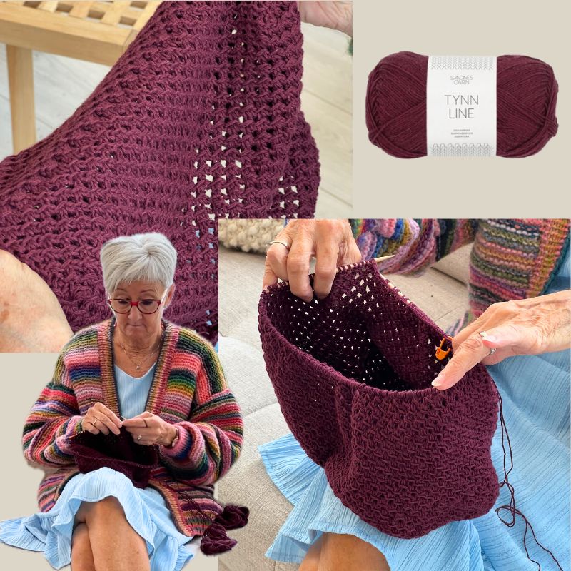 Strikkekit Juno Bag fra PetiteKnit i Tynd Line garn