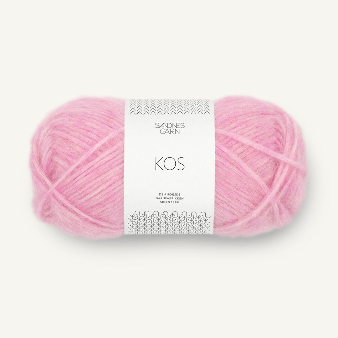 KOS garn fra Sandnes Garn Lys shocking pink