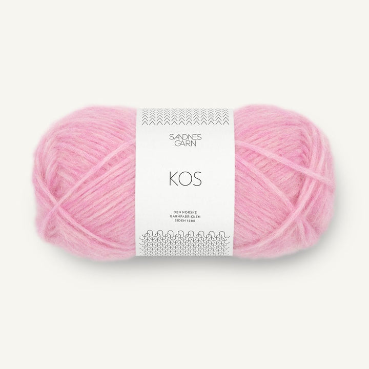 KOS garn fra Sandnes Garn Lys shocking pink