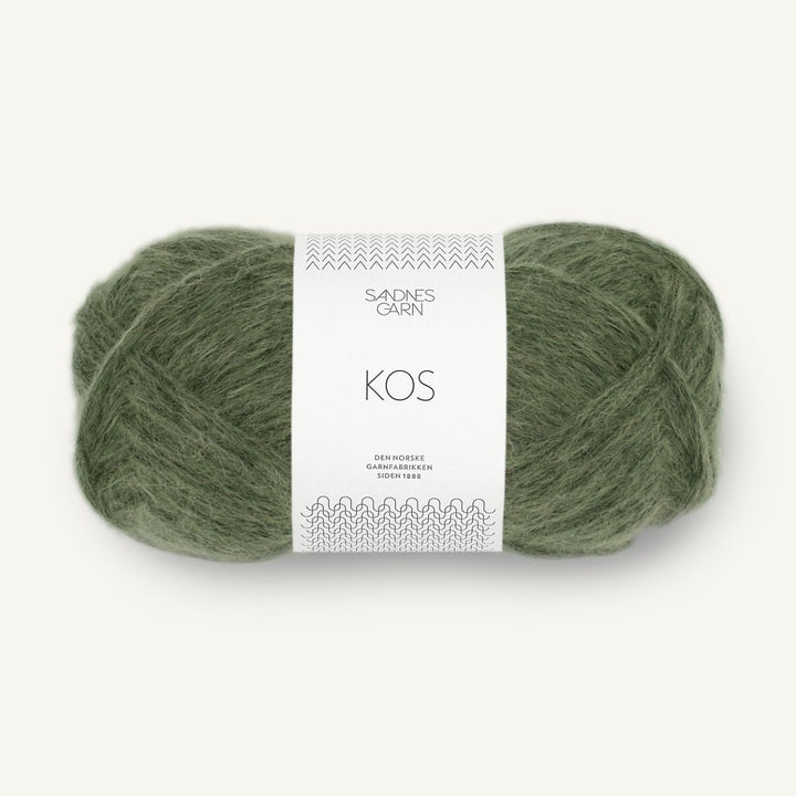 KOS garn fra Sandnes Garn Dyb olivengrøn