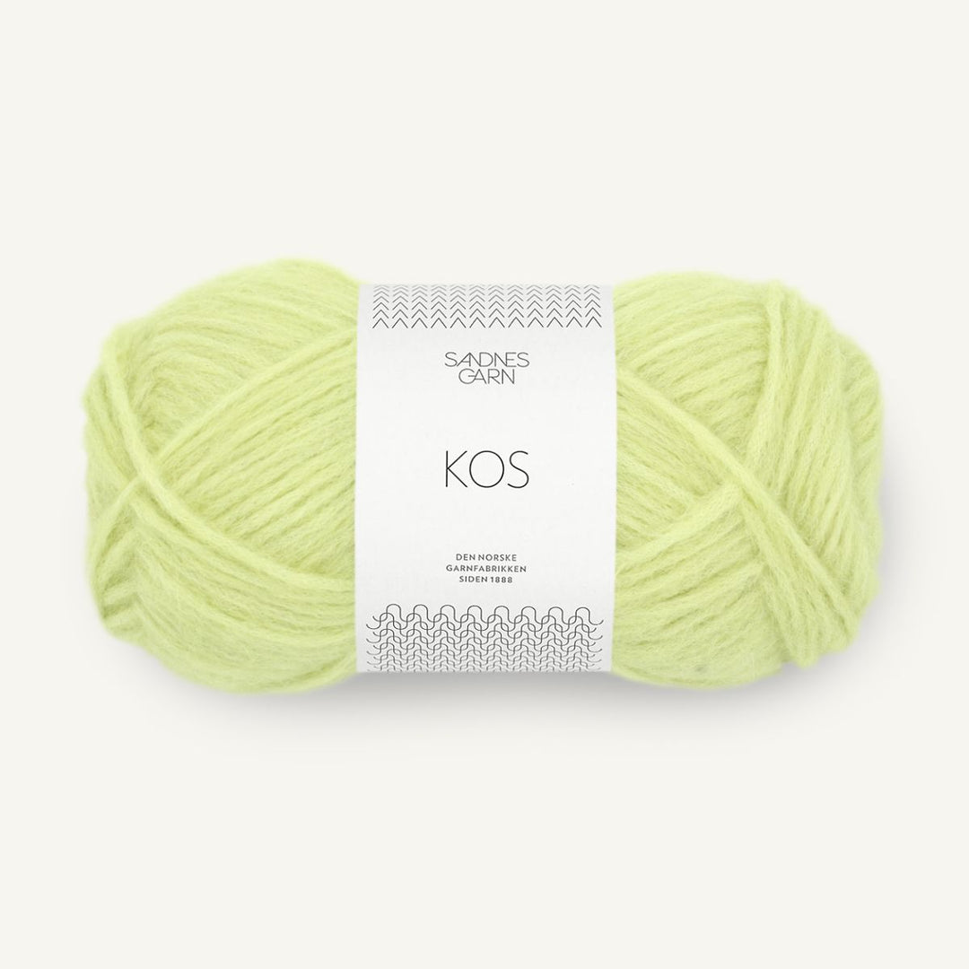 KOS garn fra Sandnes Garn Lime punch