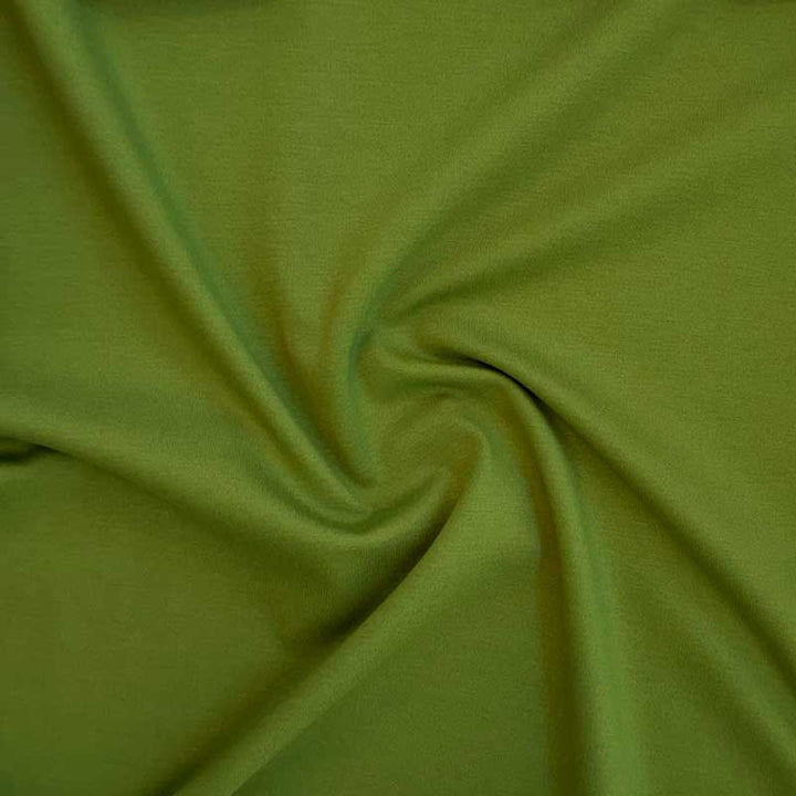 Kraftig ensfarvet viscose jersey avokado