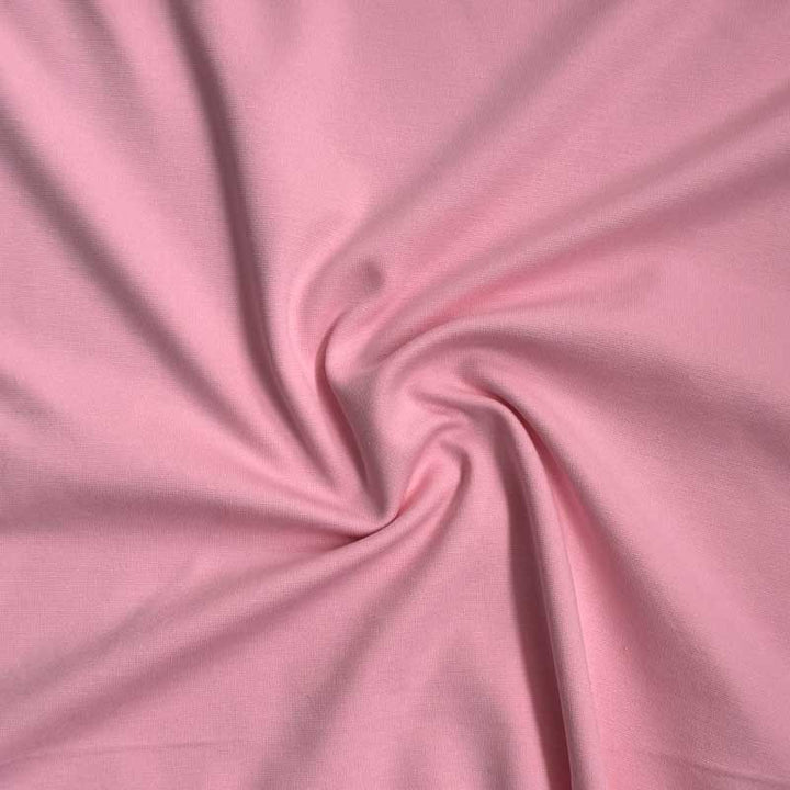 Kraftig ensfarvet viscose jersey lyserød