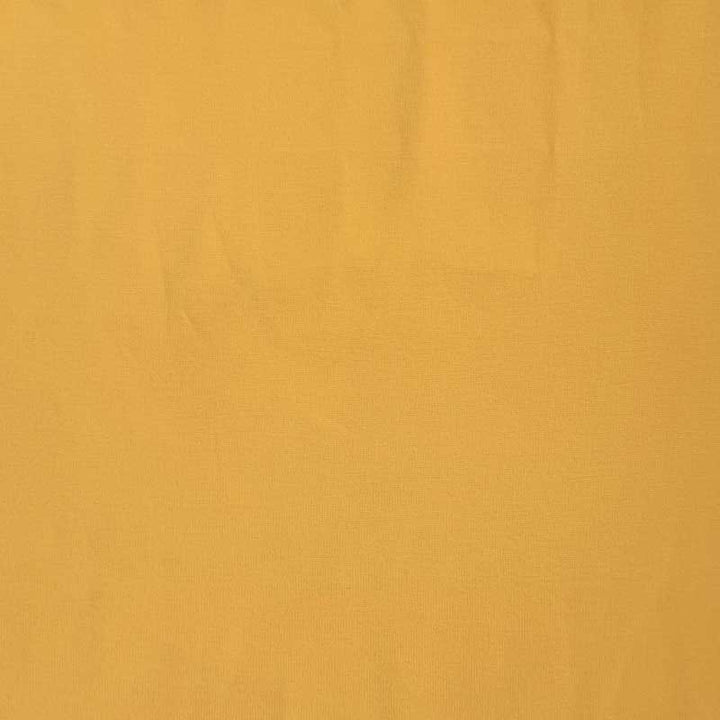 Kraftig ensfarvet viscose jersey smørgul