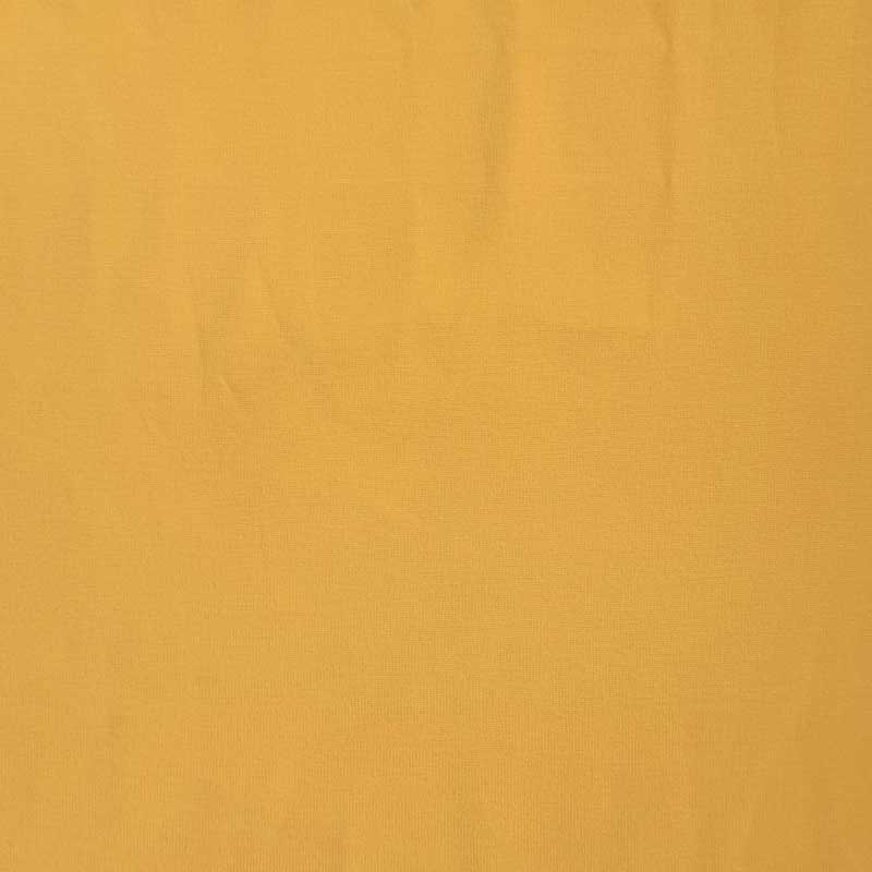 Kraftig ensfarvet viscose jersey smørgul