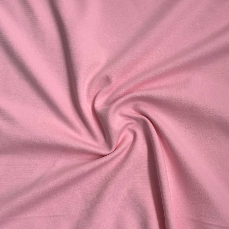 Kraftig ensfarvet viscose jersey lyserød