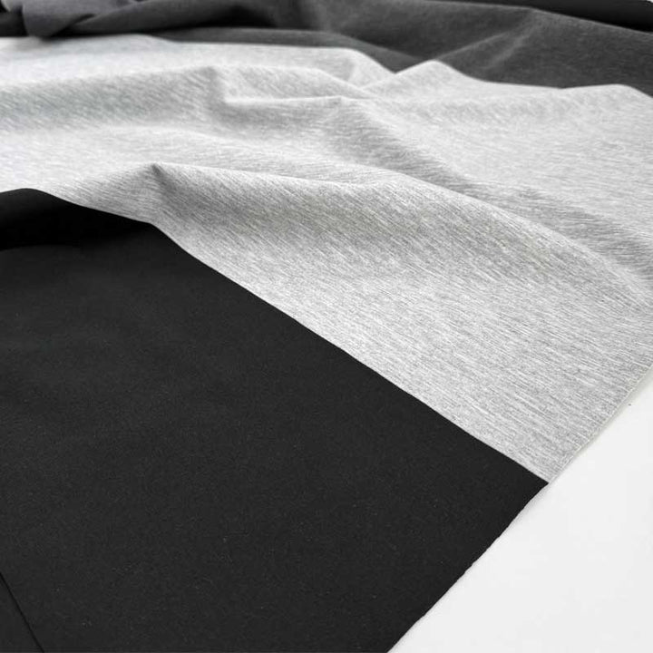 Kraftig viscose jersey med store felter