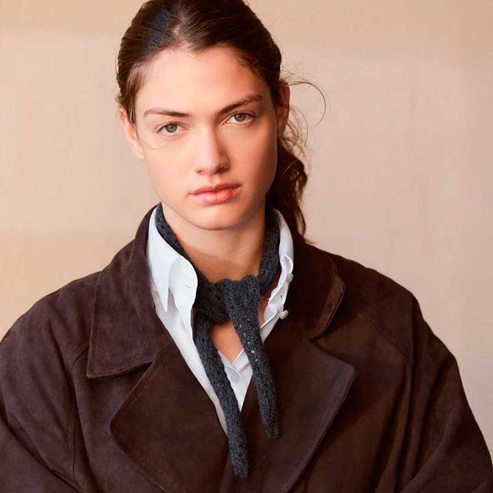 Strikkekit 2508-2 Lacey Scarf i Cashmere garn fra Sandnes