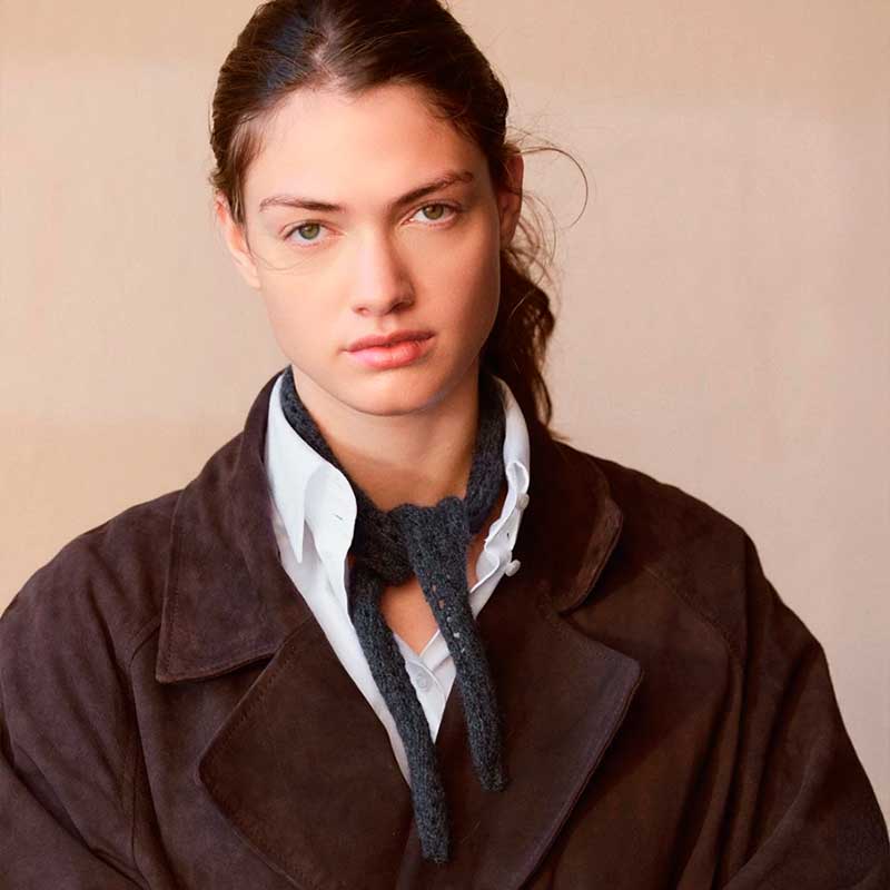 Strikkekit 2508-2 Lacey Scarf i Cashmere garn fra Sandnes