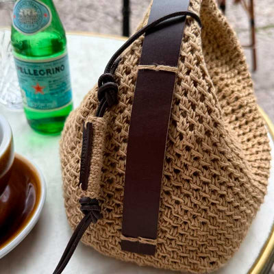 Læderrem til Juno Bag i mørkebrun fra PetiteKnit