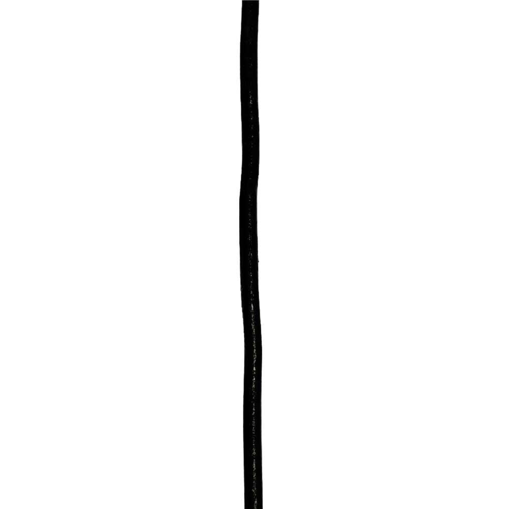 Lædersnor 3 mm i sort