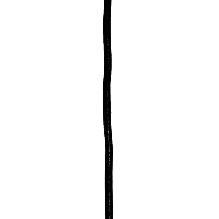 Lædersnor 3 mm i sort