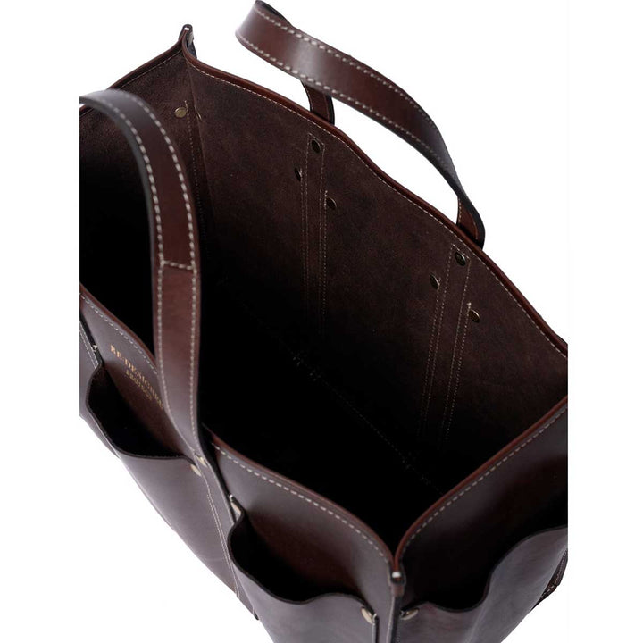 Lædertaske project 132 fra RE:DESIGNED Dark Brown