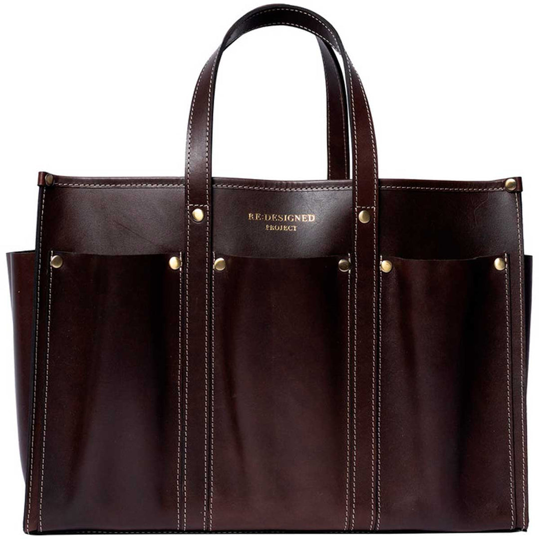 Lædertaske project 132 fra RE:DESIGNED Dark Brown
