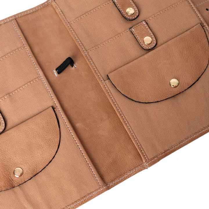 Læder etui project 14 fra RE:DESIGNED i beige
