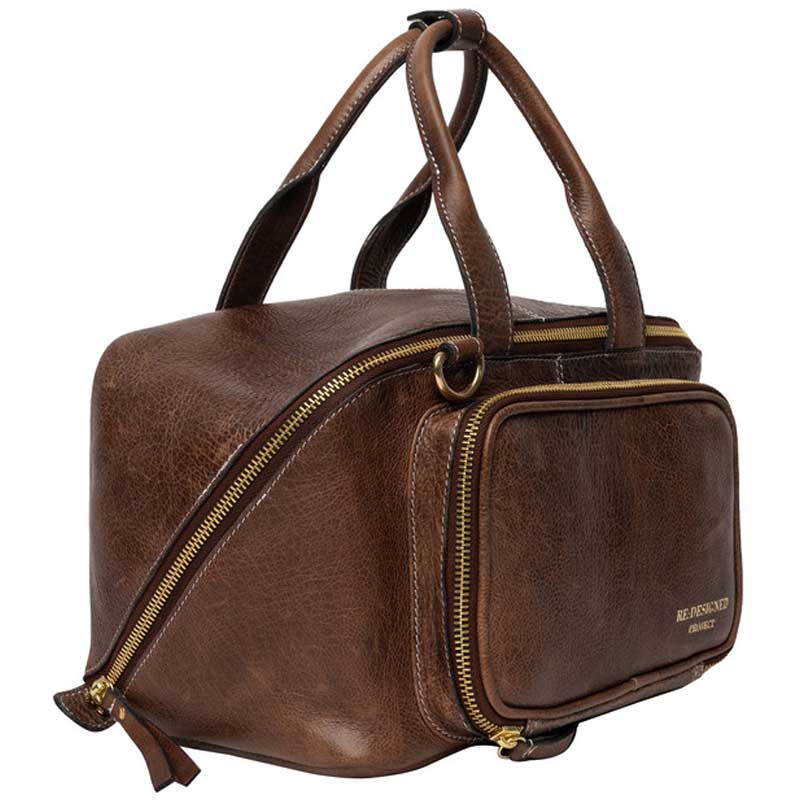 Lædertaske project 39 fra RE:DESIGNED valnød