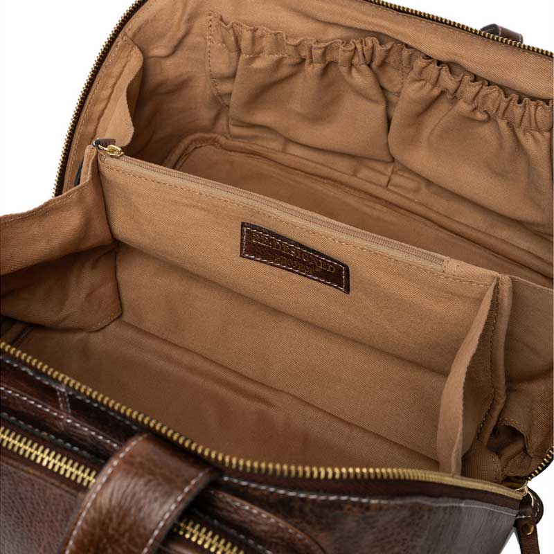 Lædertaske project 39 fra RE:DESIGNED valnød