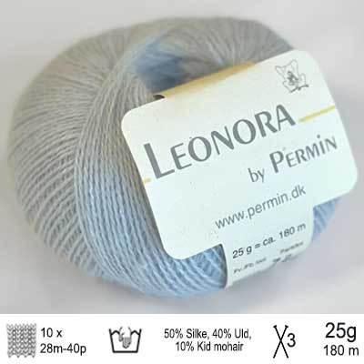 Leonora garn fra Permin Himmelblå