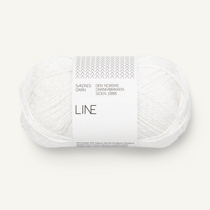 Line garn fra Sandnes Garn True White
